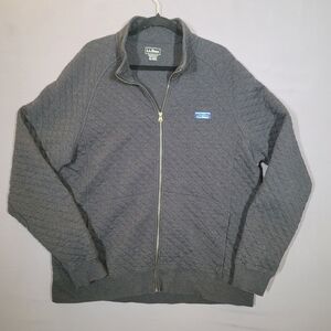 L.L. Bean Men's Charcoal Zip-Up Sweater